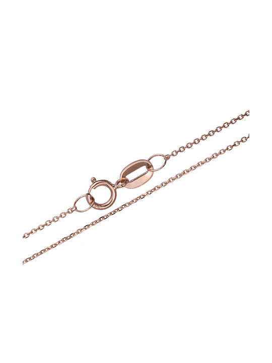 Damen Roségoldene Kette Nacken 14K