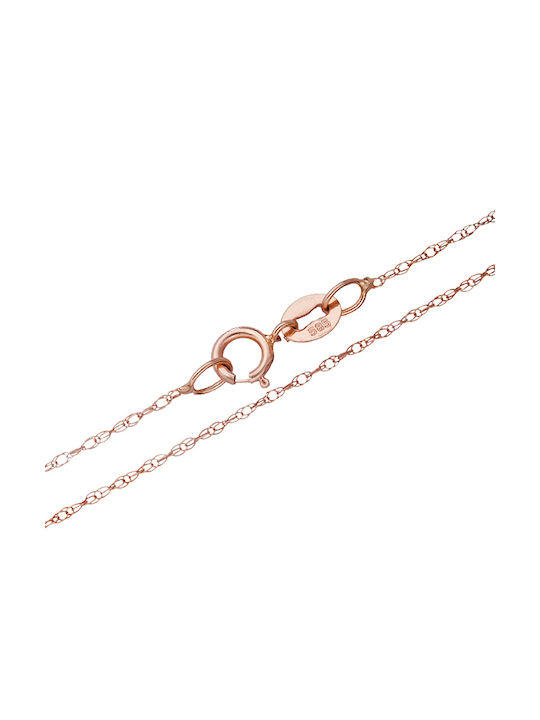 Damen Goldene Kette Nacken 14K