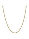 Goldsmith Goldsmith Ασημένια Αλυσίδα Λαιμού Στριφτή Επιχρυσωμένη