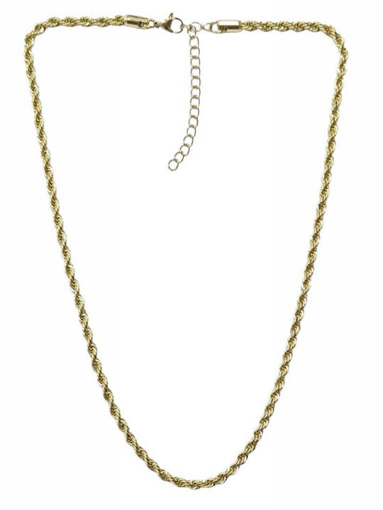 Kostibas Fashion Lanț Gât din Oțel Placată cu Aur