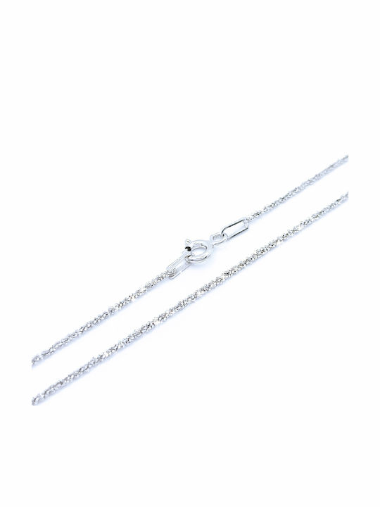 PS Silver Silberne Kette Nacken Dünn Dicke 1.3mm und Länge 41cm