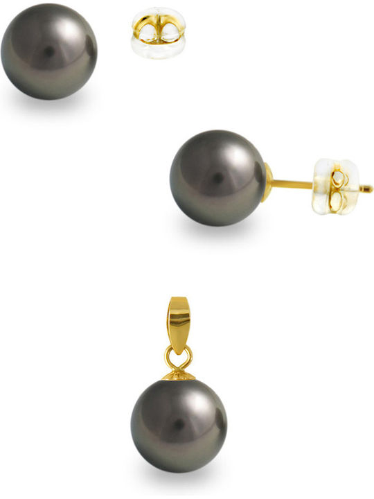 Margaritari Set with Earrings & Pendant from Go...