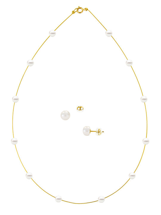 Margaritari Set with Necklace & Earrings from G...