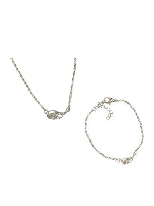 Silver Set Bracelet & Necklace