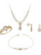 Set mit Halskette , Ohrringe & Ring aus Gold 14K