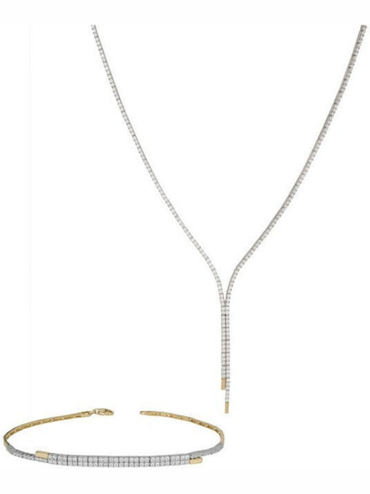 Set cu Colier & Brățară din Aur 14K