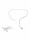 Art d or Set with Necklace & Bracelet from White Gold 14K with Stones and Pearls