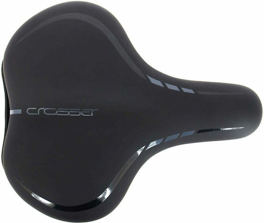 Crosser Black Bicycle Saddle City