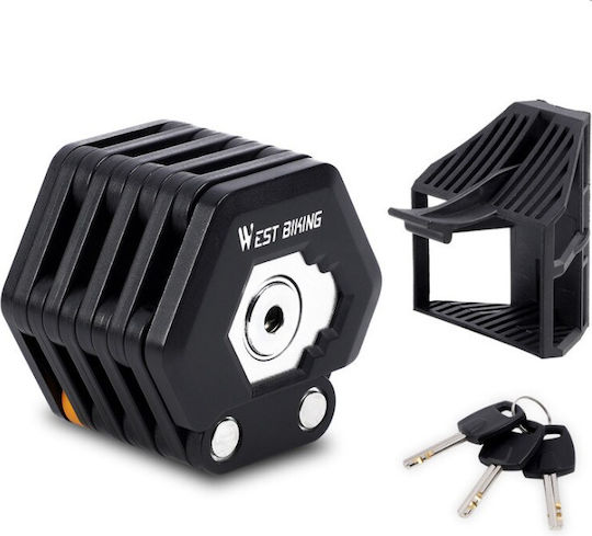 Bicycle Folding Lock with Key Black