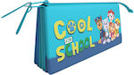 Pencil Case with 3 Compartments Multicolored