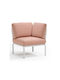 Outdoor-Sessel Polypropylen Rosa mit Kissen 78x78x88εκ.