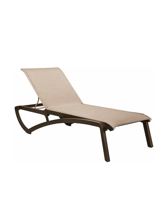 Deckchair Plastic Sunset with Textilene Fabric ...