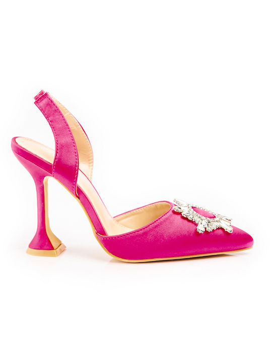 Malesa Pointed Toe Fuchsia Heels