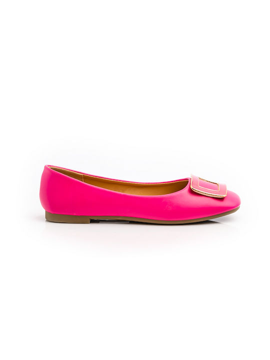 Malesa Damen Ballerinas in Fuchsie Farbe