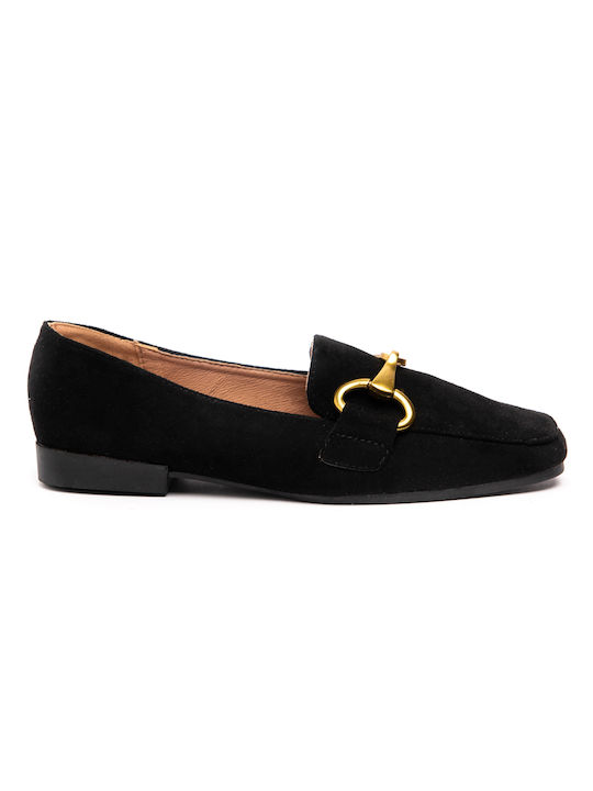 Malesa Women's Moccasins in Black Color