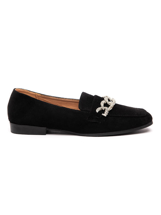 Malesa Women's Moccasins in Black Color