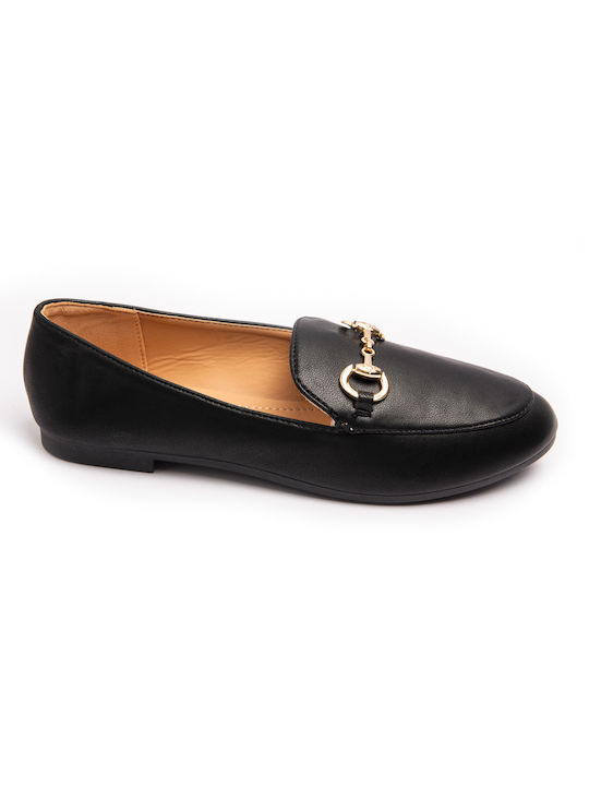 Malesa Women's Moccasins in Black Color