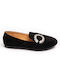 Malesa Women's Moccasins in Black Color