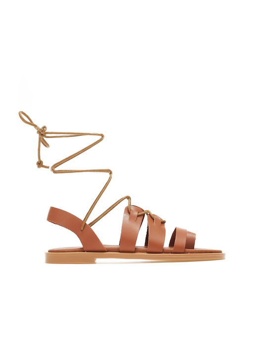 Shoelover Lace-Up Women's Sandals Tabac Brown