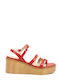 Wonders Women's Platform Shoes Red