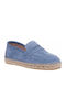 Women's Leather Espadrilles Light Blue