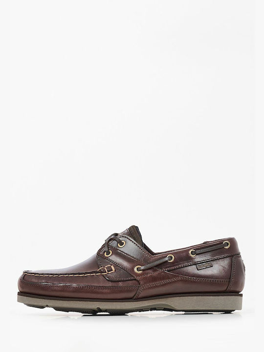 Callaghan Men's Leather Boat Shoes Brown