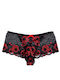 Damen Slip mit Spitze Schwarz