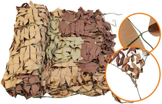 Rechteckig Tarnnetz Beige auf Rolle 3x6m