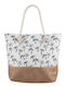 Beach Bag From Multicolour Canvas