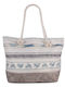 Multicolour Canvas Beach Bag