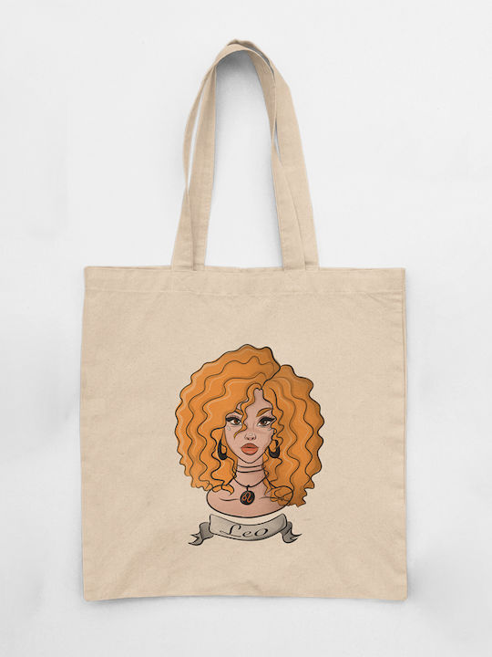 Cotton Shopping Bag in Beige color