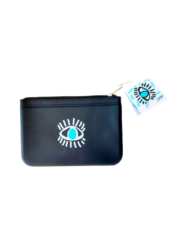 Toiletry Bag in Black color 17.5cm