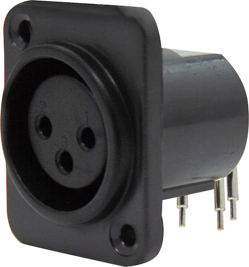 Lz Stecker XLR weiblich Schwarz (01.095.0034)