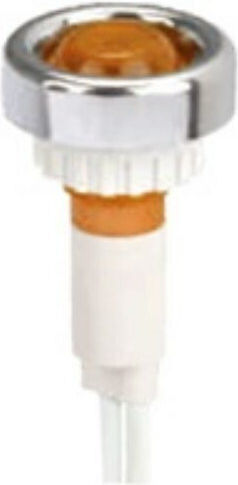 LED Ενδεικτική Λυχνία 220V Πορτοκαλί 1τμχ 30801-022