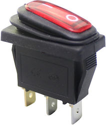 Rocker Illuminated Switch Red