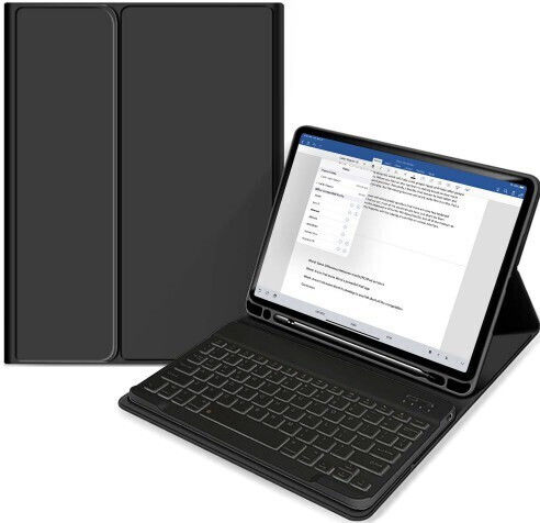 Флип Капак За iPad С Клавиатура На Английски Език САЩ Черен Универсален 10.9"