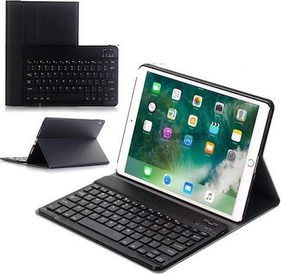 Bluetooth Flip Cover Δερματίνης με Πληκτρολόγιο Μαύρο (iPad 2019/2020/2021 10.2'' / iPad Air 2019 / iPad Pro 2017 10.5"Universal 10.5")