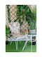 Be Comfy Wasserdichtes Gartenstuhlkissen mit Rückenlehne Bogen Orange 53x47cm