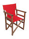 Politishome Director Chair Cover Made of Red Canvas 77x57cm