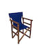 Politishome Director Chair Cover Made of Blue Canvas 57x79cm