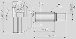 Open Parts Gelenk-Bausatz für Volkswagen Einkaufswagen Open Parts Gelenk-Bausatz für Volkswagen Einkaufswagen
