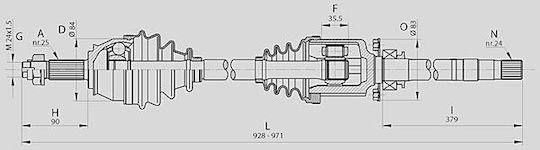Open Parts Halbachse für Fiat Doblo