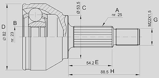 Open Parts Gelenk-Bausatz für Ford Focus