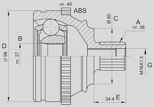 Open Parts Joint Kit for Volkswagen Transporter