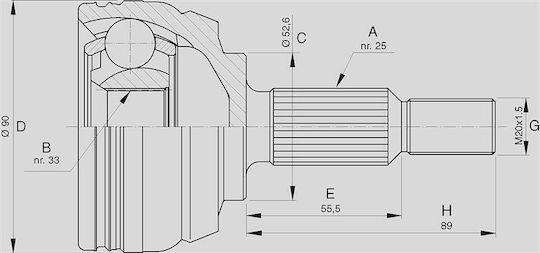 Open Parts Joint Kit for Dacia Duster Renault Megane