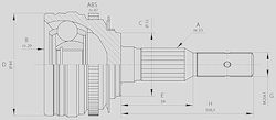 Open Parts Комплект съединения за Daewoo Ланос