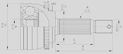 Open Parts Joint Kit for Hyundai Getz