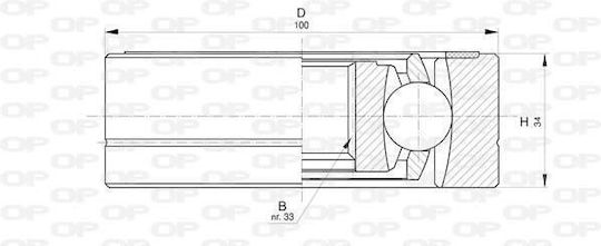 Open Parts Joint Kit for Mercedes-Benz V Seat Altea Volkswagen Golf