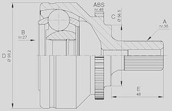 Open Parts Gelenk-Bausatz für Volvo S60 Open Parts Gelenk-Bausatz für Volvo S60