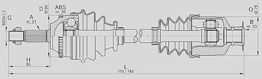 Open Parts Halbachse für Renault Clio
